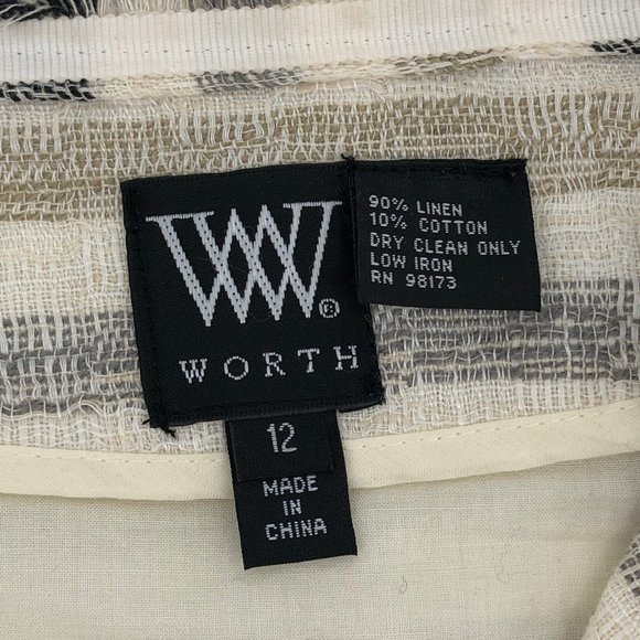 Worth Cream Striped Linen Blazer | Perfect for Any Occasion - Picture 2 of 6